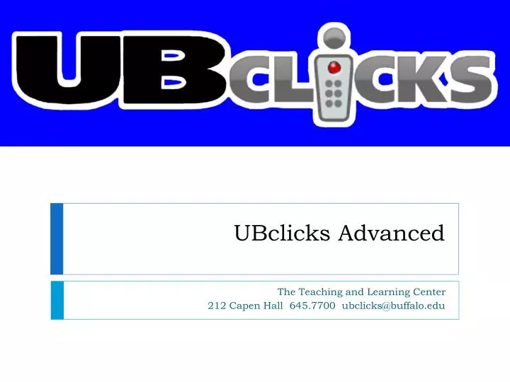 ubclicks advanced