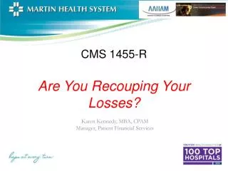 CMS 1455-R Are You Recouping Your Losses?