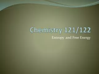 Chemistry 121/122