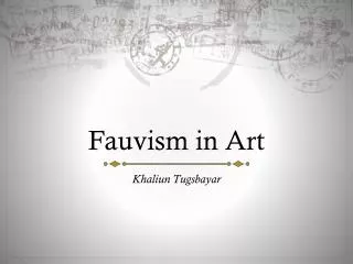 Fauvism in Art