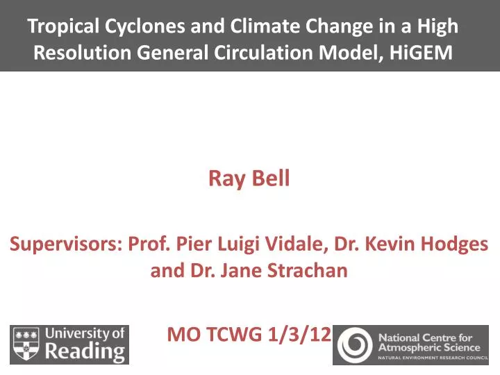 tropical cyclones and climate change in a high resolution general circulation model higem