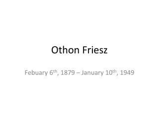 Othon Friesz