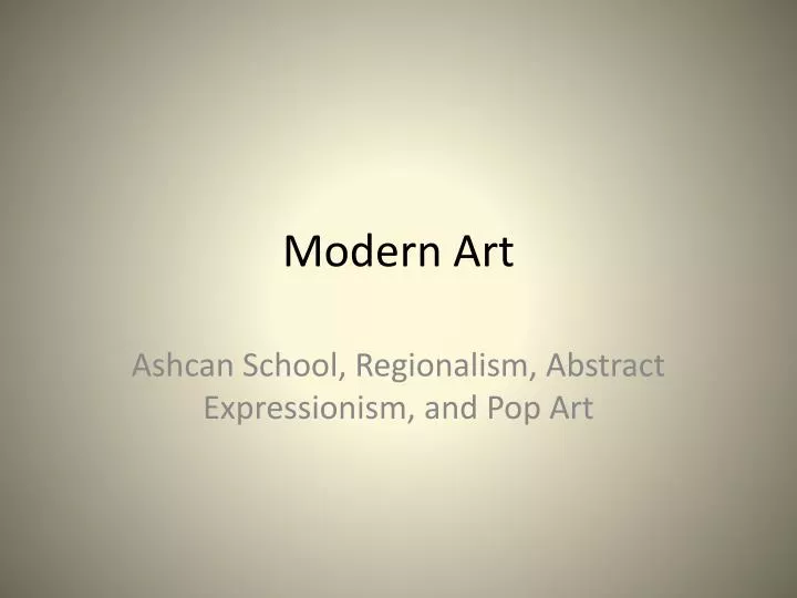 modern art