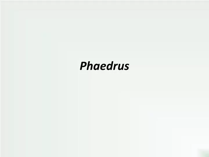 phaedrus