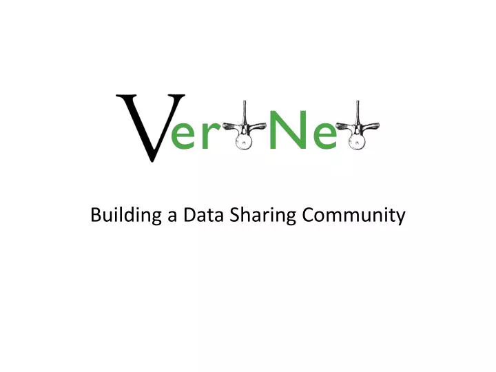 building a data sharing community