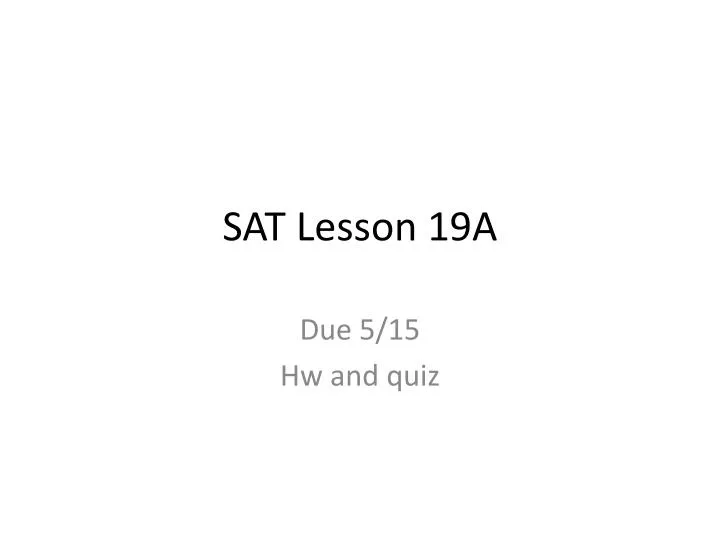 sat lesson 19a