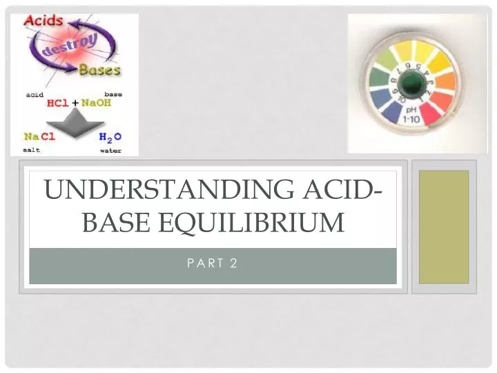 understanding acid base equilibrium