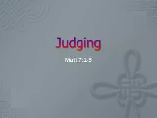 Judging