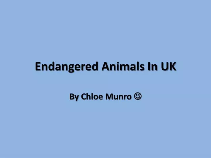 endangered animals in uk
