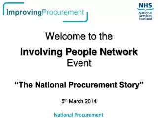 Welcome to the Involving People Network Event