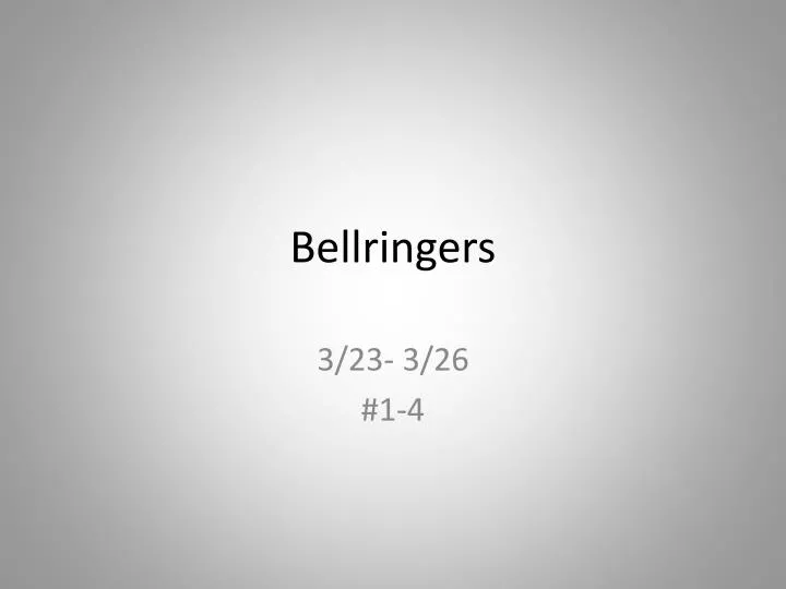 bellringers