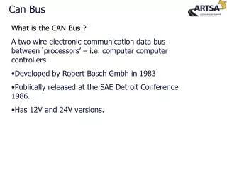 What is the CAN Bus ?