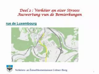 deel 2 verk ier an eiser strooss auswertung vun de bemierkungen