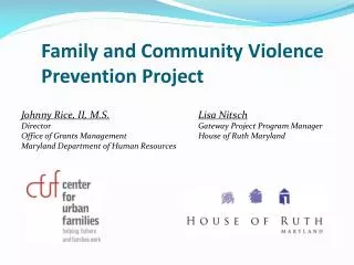 Family and Community Violence Prevention Project