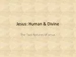 Jesus: Human &amp; Divine - slide 1