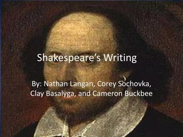 shakespeare s writing