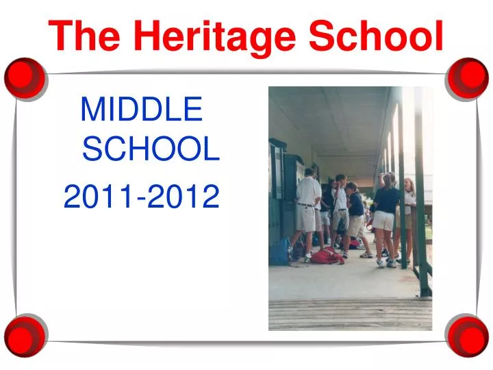 the heritage school