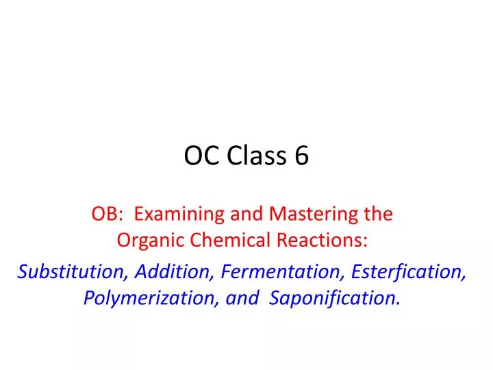 oc class 6