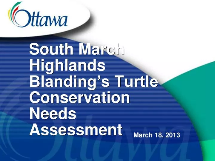 south march highlands blanding s turtle conservation needs assessment