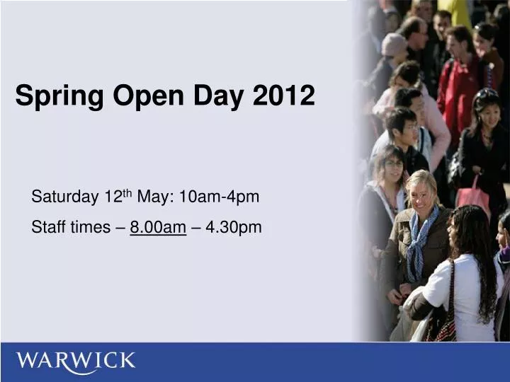 spring open day 2012