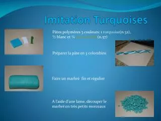 imitation turquoises