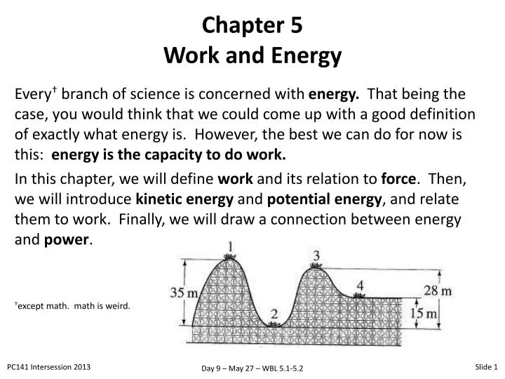 chapter 5 work and energy