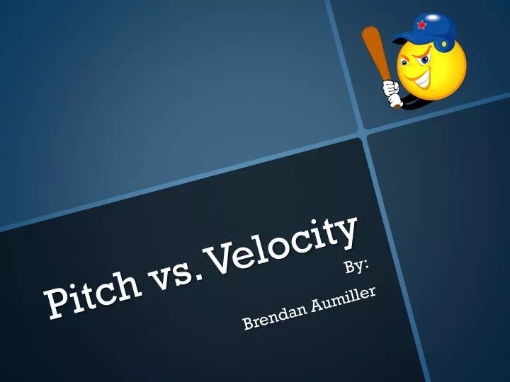 pitch vs velocity