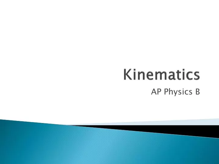 kinematics