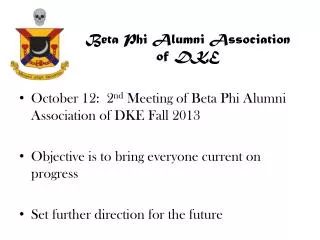 Beta Phi Alumni Association of DKE