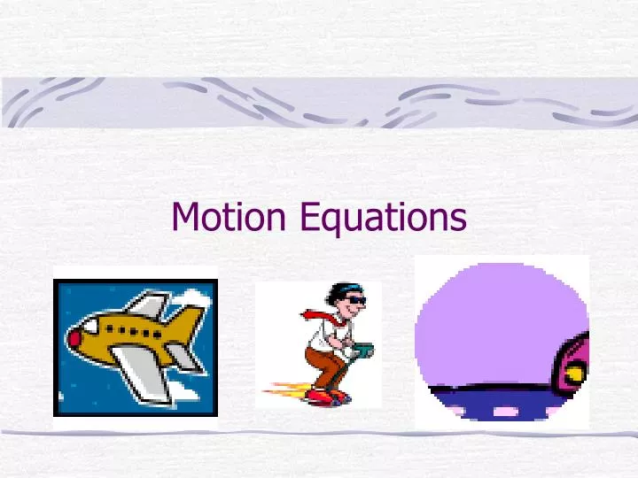 motion equations