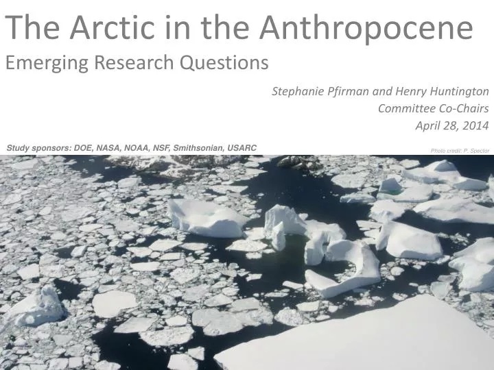 the arctic in the anthropocene emerging research questions