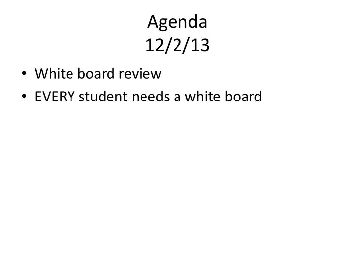 agenda 12 2 13