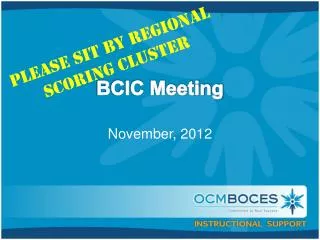 BCIC Meeting