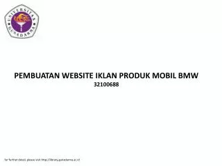 PEMBUATAN WEBSITE IKLAN PRODUK MOBIL BMW 32100688