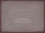 Clostridium difficile (CDI) - slide 1