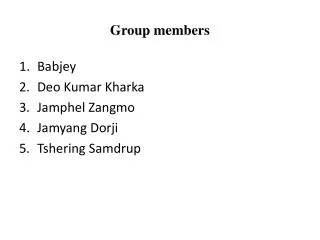 Group members