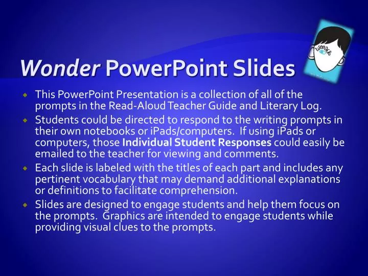 wonder powerpoint slides