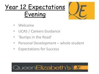 Year 12 Expectations Evening