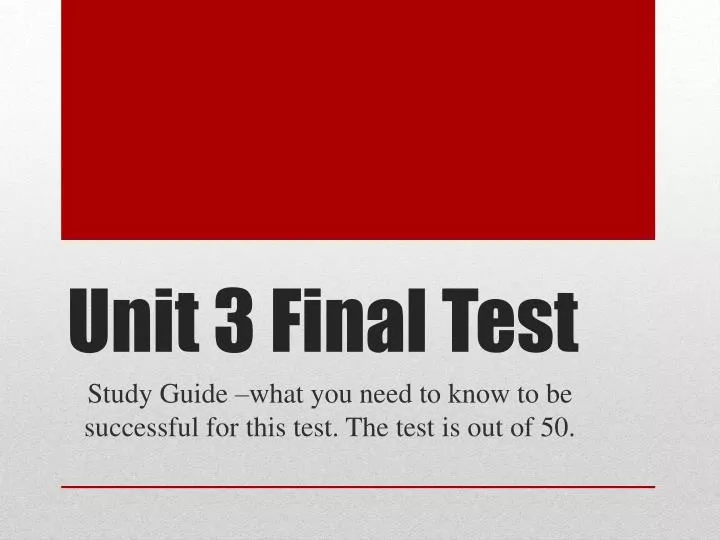 unit 3 final test