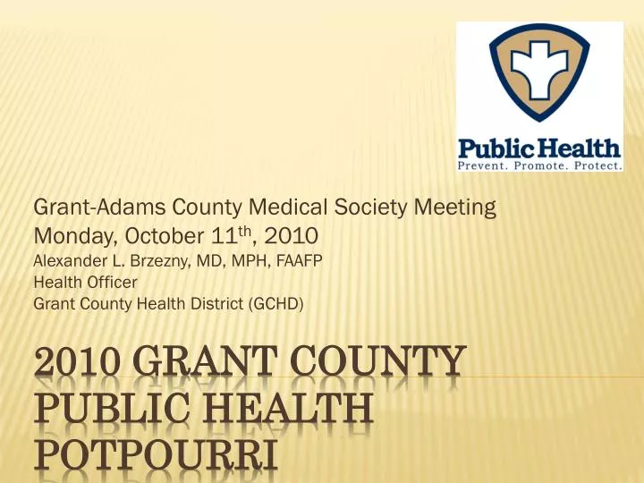 2010 grant county public health potpourri