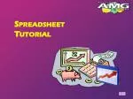Spreadsheet Tutorial - slide 1