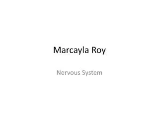 marcayla roy