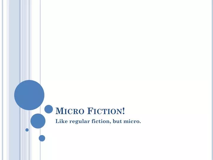 micro fiction