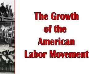 The Growth of the American Labor Movement