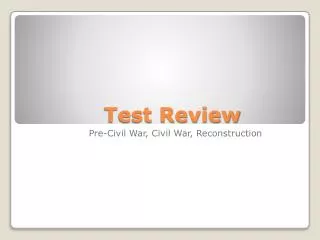 Test Review