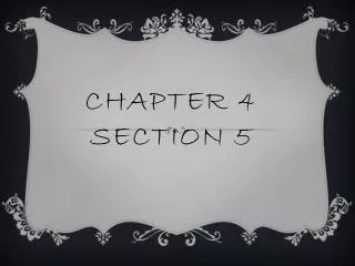 chapter 4 section 5