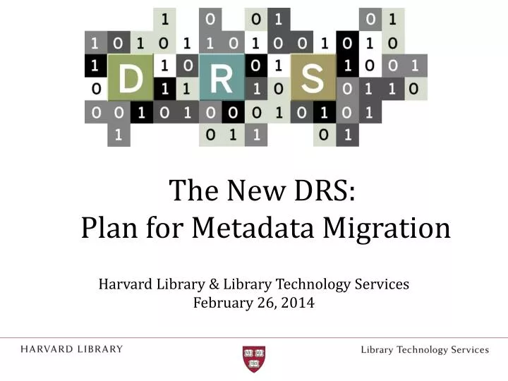 the new drs plan for metadata migration