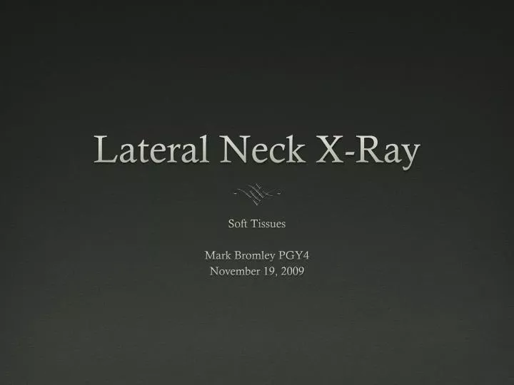 lateral neck x ray