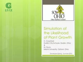 Simulation of the Likelihood of Plant Growth
