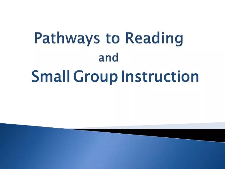 pathways to reading and